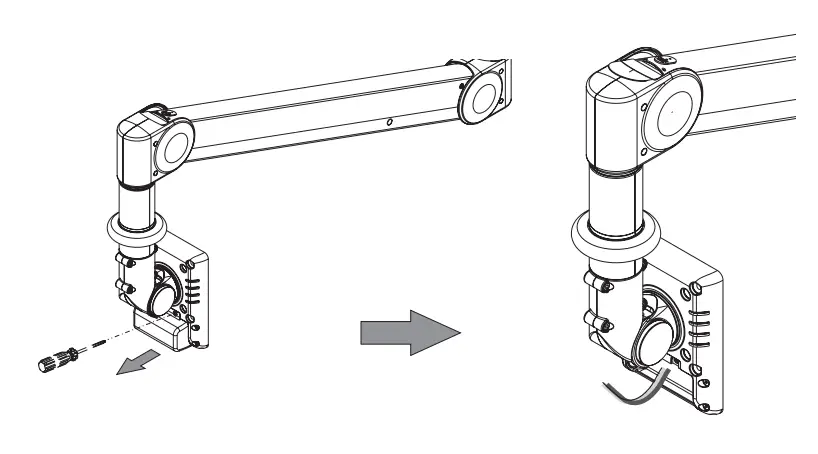 Neomounts FPMA-HAC100 Medical Ceiling Mount Instruction Manual - MONITOR ASSEMBLY