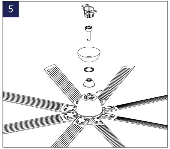 WAC LIGHTING 8 F 064 Mocha XL 8-Blade Smart Ceiling Fan - figure 7