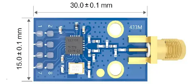 EBYTE E07-M1101D-SMA-CC1101-433MHz-DIP-Wireless-Module-fig 1