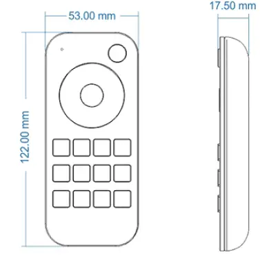 OPTONICA-6345-Touch Wheel-RF-Remote-Controller-FIG-1