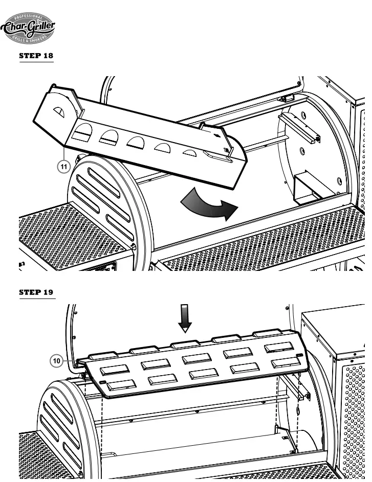 Char Griller Gravity Fed 980 Charcoal Grill - fig 1