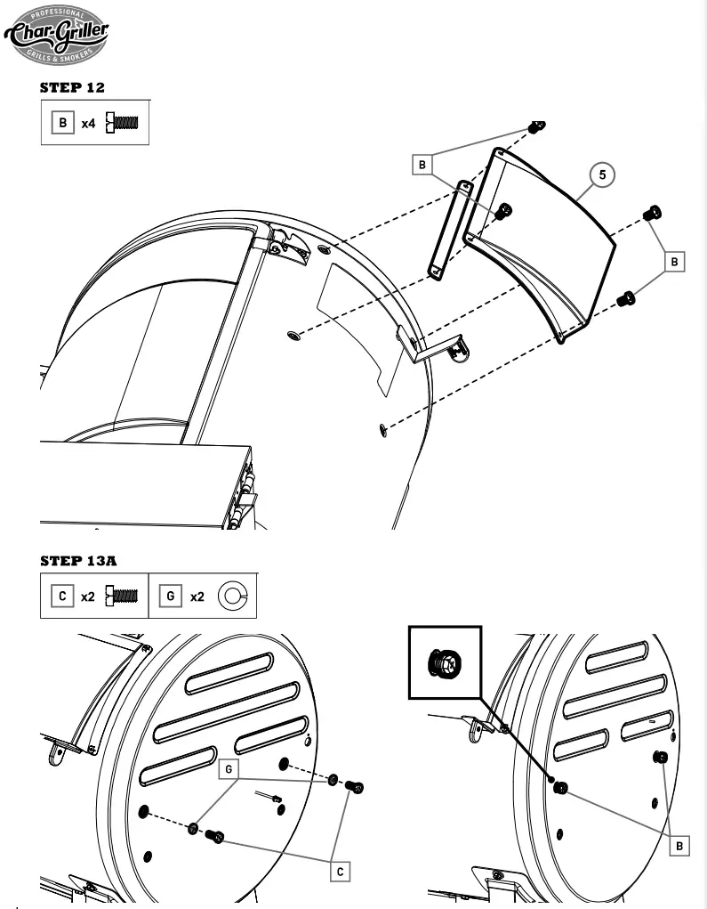 Char Griller Gravity Fed 980 Charcoal Grill - fig 5