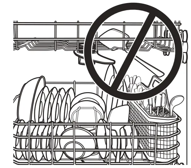 GE Appliances GBT640 Series GBT640SSPSS 24 Inch Built In Top Control Dishwasher - Upper Rack