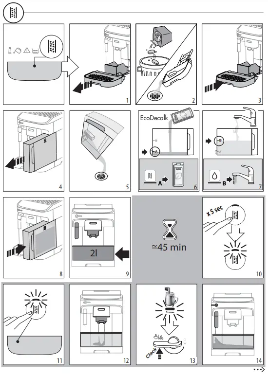 DeLonghi-ECAM29X.2Y-Magnifica-Evo-Automatic-Coffee-Maker-fig-8
