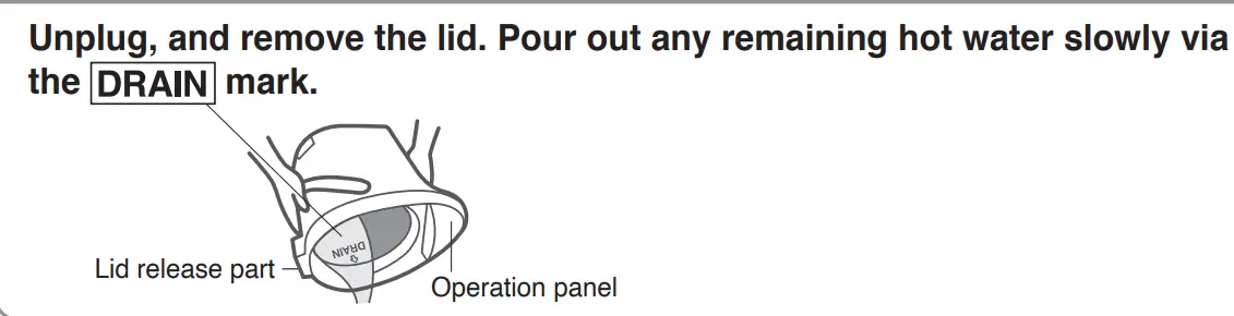 Panasonic NC HU401P Electric Thermo Pot - fig13