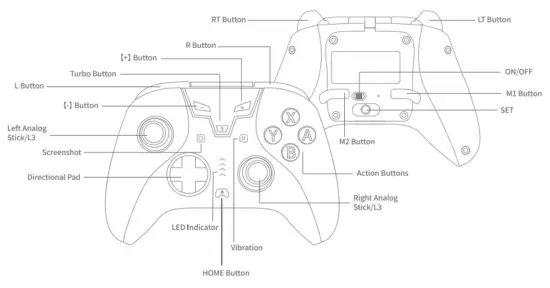 Shenzhen Jindinglong Technology AL NS2058 Wireless Controller - 1