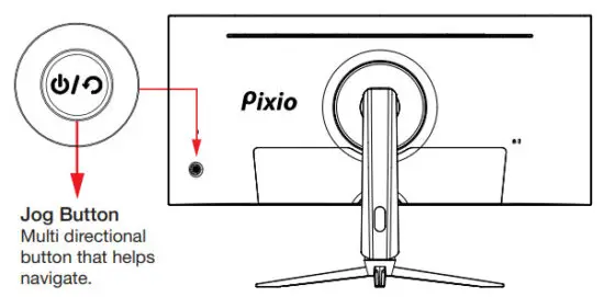 Pixio PXC348C 34 Inch UWQHD VA 144Hz Gaming Monitor - Monitor Inputs 2