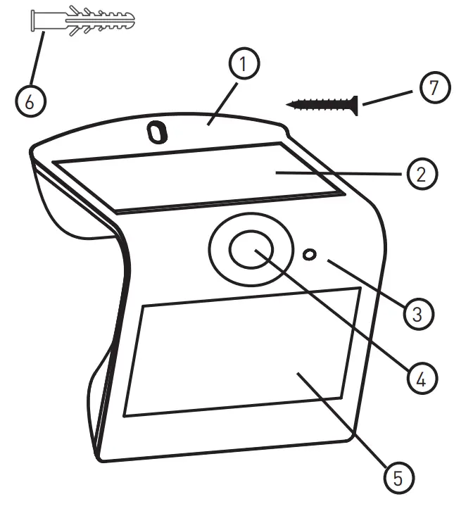 luceco LEXS22B40 01 Solar Guardian 15W Wall Light with Pir Sensor - fig