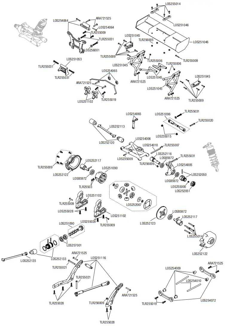 Losi LOS05008T1 Icon Body Desert Buggy - Fig 4