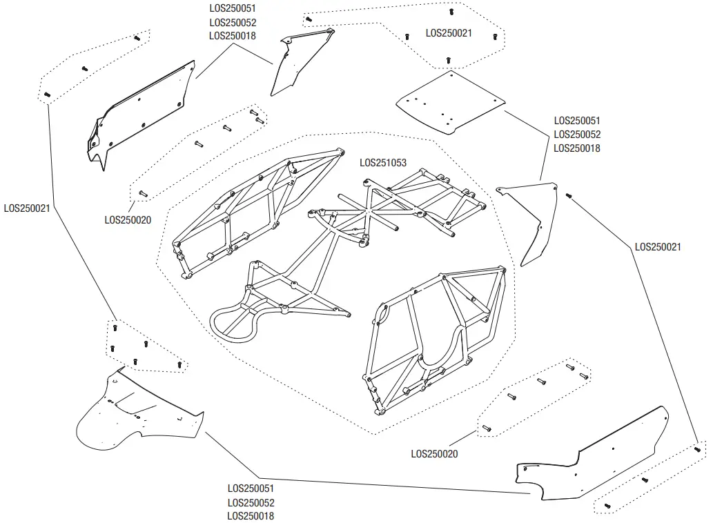 Losi LOS05008T1 Icon Body Desert Buggy - Fig