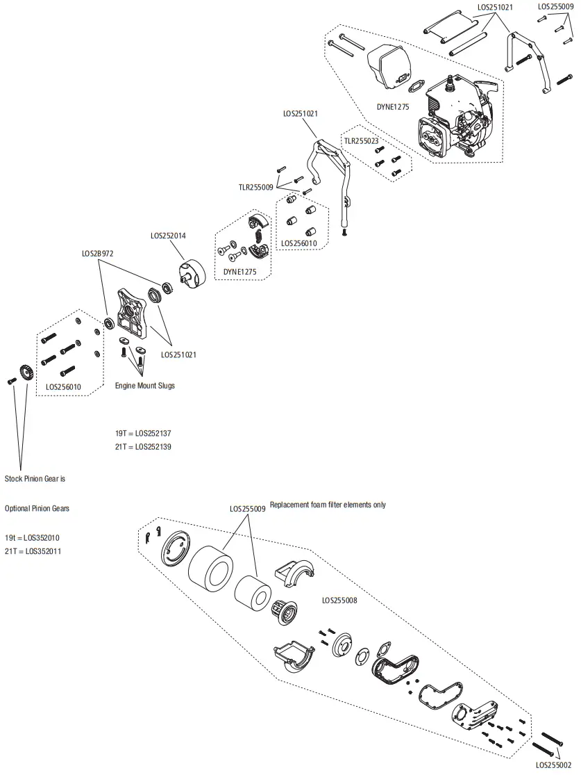 Losi LOS05008T1 Icon Body Desert Buggy - Symbool 25464