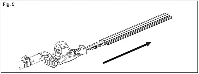 YARD FORCE 20V Cordless Pole Hedge Trimmer - Fig. 5