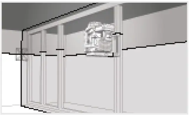 Milwaukee M12 3PL Plane Laser kit - WALL MOUNT AND GREEN TARGET PLATE 3