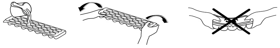 SHARP SJ-BA34CHXIE-EU Upright Standing Fridge-Freezers - Ice tray