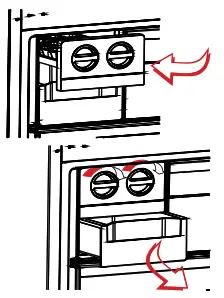 SHARP SJ-BA34CHXIE-EU Upright Standing Fridge-Freezers - Icematic