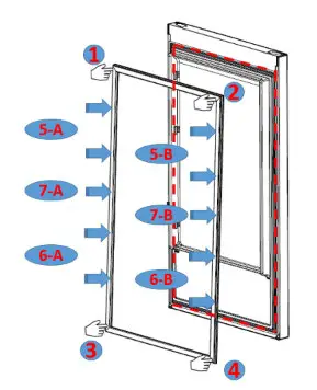 BUSH 9056158 Retroeff Combi Fridge Freezer - Door Gasket Change 2