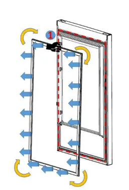 BUSH 9056158 Retroeff Combi Fridge Freezer - Door Gasket Change