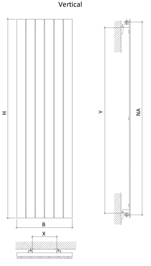ELEGANT Chrome Vertical Radiator - fig 10
