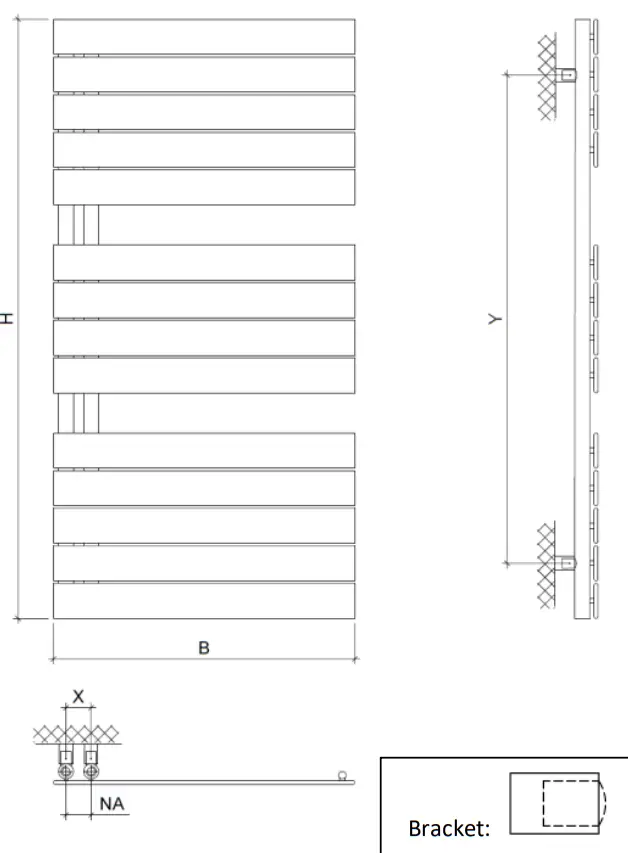 ELEGANT Chrome Vertical Radiator - fig 13