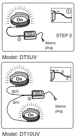 ONFORU DT84 12V UV LED Strip Light - pack
