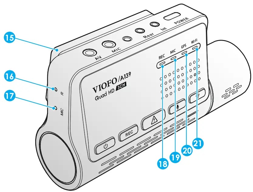 VIOFO A139 Dash Camera -Dash backCamera
