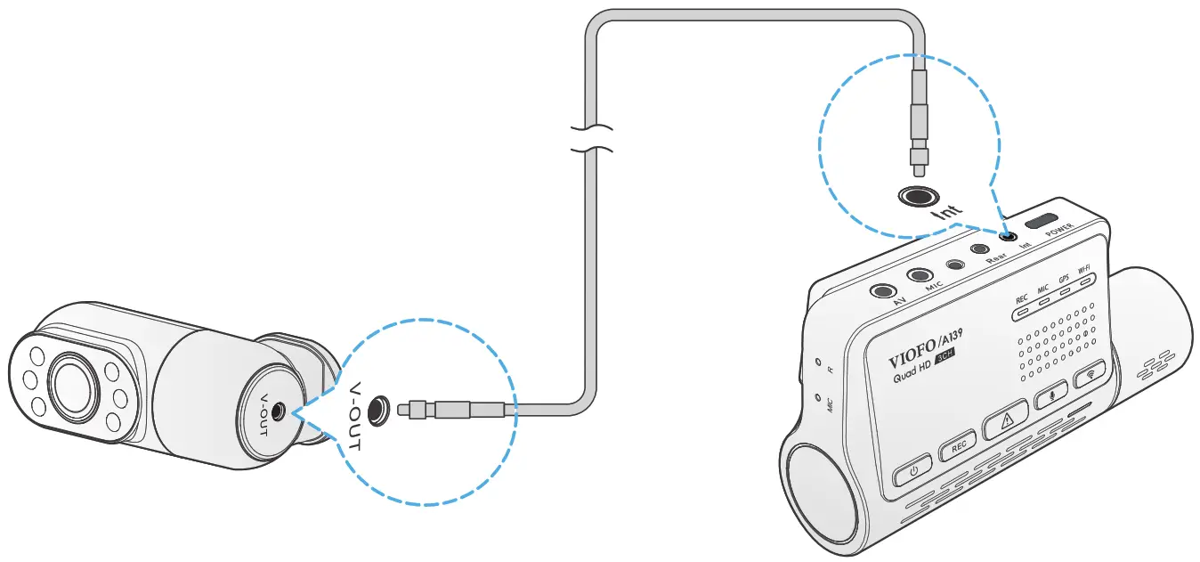VIOFO A139 Dash Camera -Dash backh