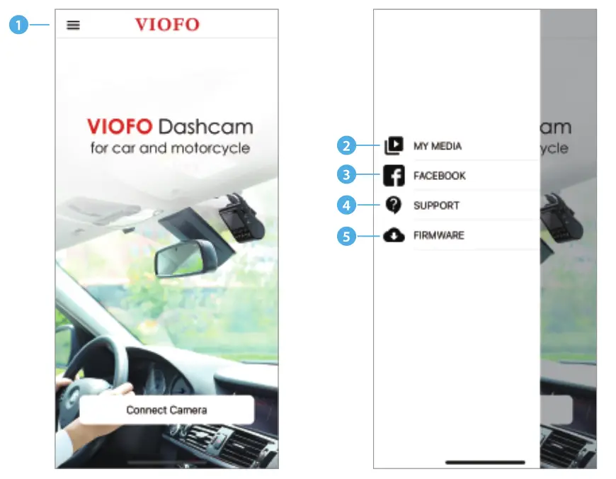 VIOFO A139 Dash Camera -leaout