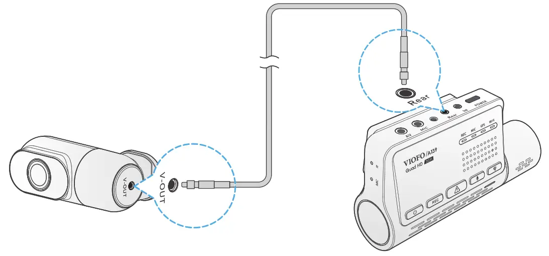 VIOFO A139 Dash Camera -rear 2