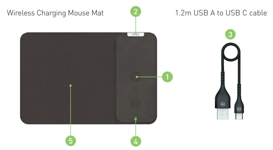 MIXX Charge Mat Wireless Charging Mouse Mat - Figure 2