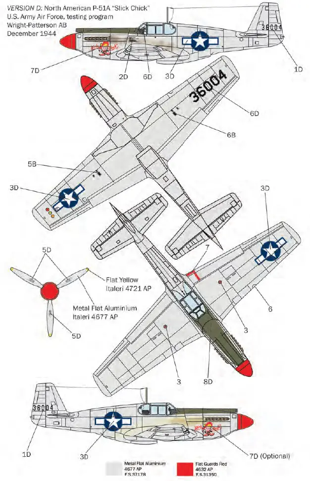 ITALERI P-51A Mustang Airplane Military Toy-15