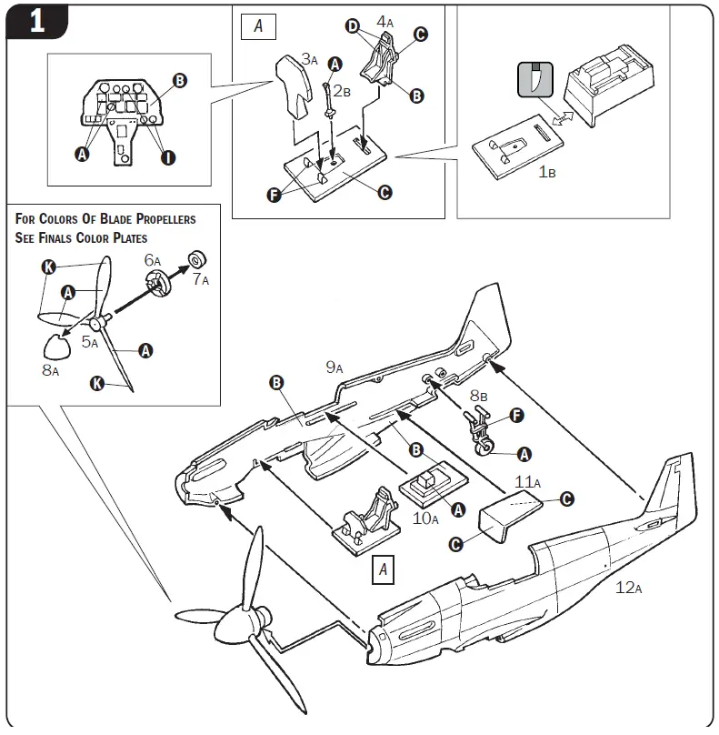 ITALERI P-51A Mustang Airplane Military Toy-7
