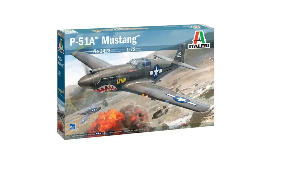 Italeri P-51a Mustang Airplane Military Toy Instruction Manual
