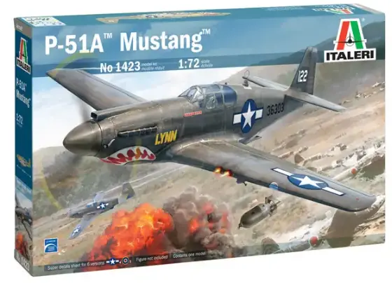 ITALERI P-51A Mustang Airplane Military Toy