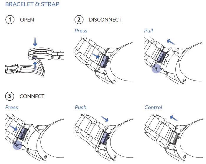 MONT BLANC 1858 Iced Sea Automatic Date Luxury Wrist Watch - strap yourself