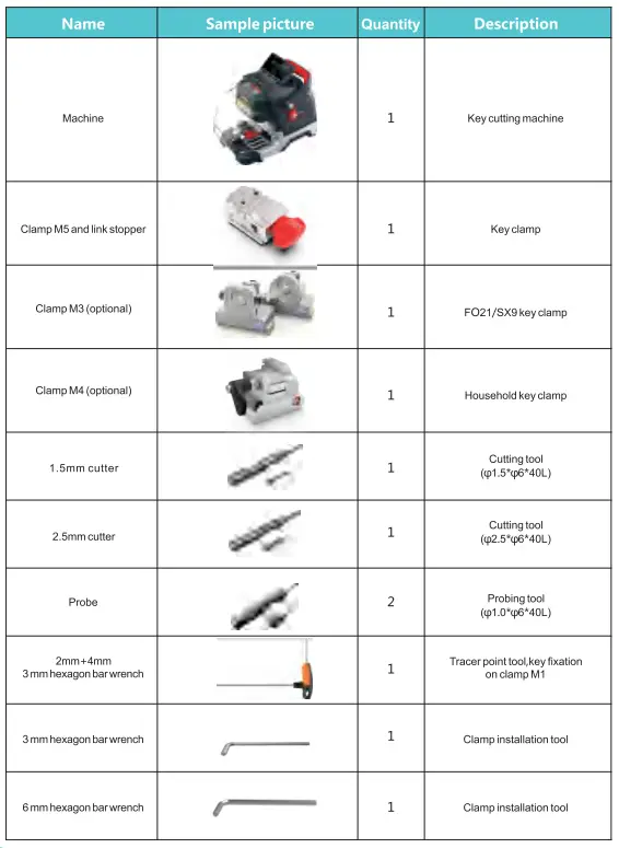 Xhorse XP-005L Automatic Key Cutting Machine fig 1