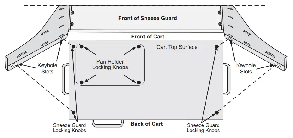 Cadco CBC-DC-L Series Large Mobile Demo or Sampling Cart - fig 1