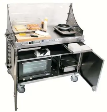 Cadco CBC-DC-L Series Large Mobile Demo or Sampling Cart - fig 7