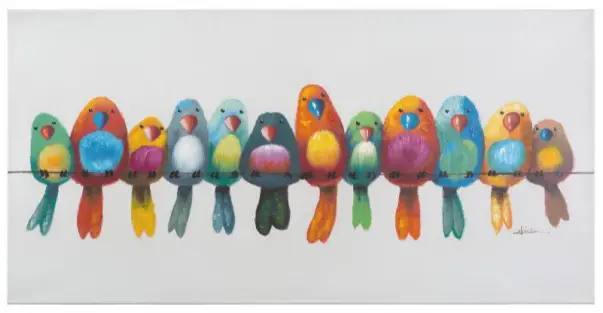 YOSEMITE HOME DECOR ARTAC0436C Birds on a Wire I Unframed Wall Canvas-fig1