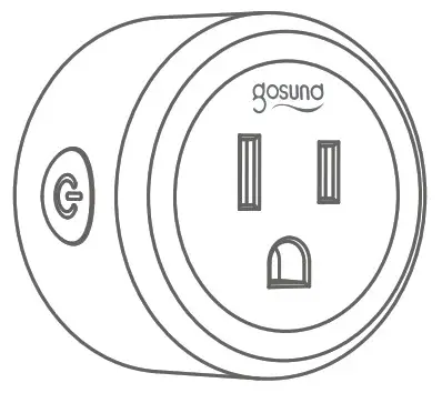 gosuna WP3 4 Mini Smart Plug, WiFi Outlet Socket - cover