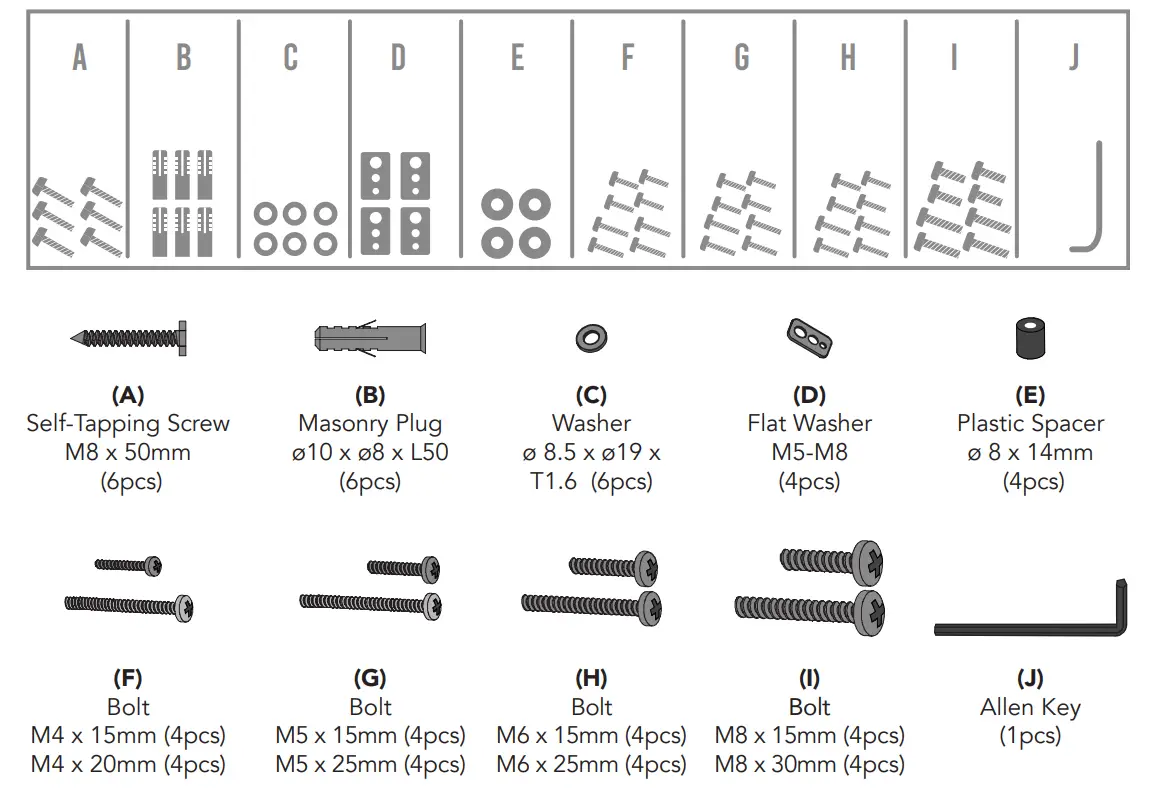 BAUHN ASWM65-0922 Swing Arm TV Wall Mount - Fig 3