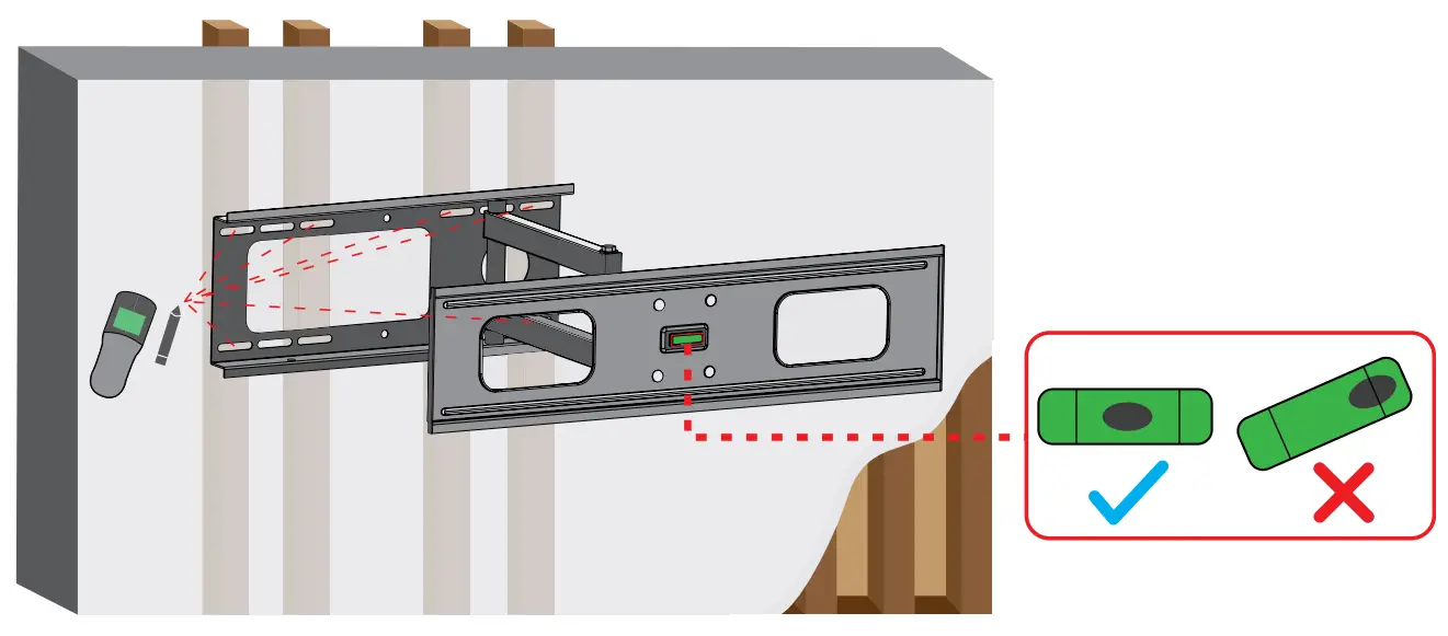 BAUHN ASWM65-0922 Swing Arm TV Wall Mount - Fig 8