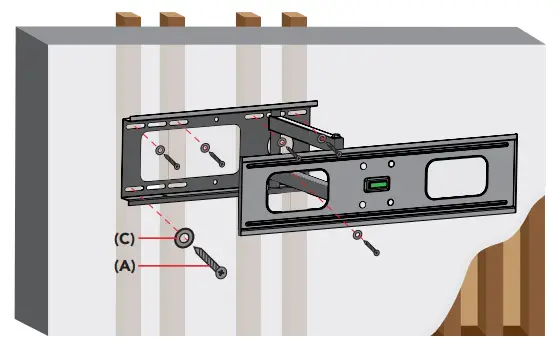BAUHN ASWM65-0922 Swing Arm TV Wall Mount - Fig 9
