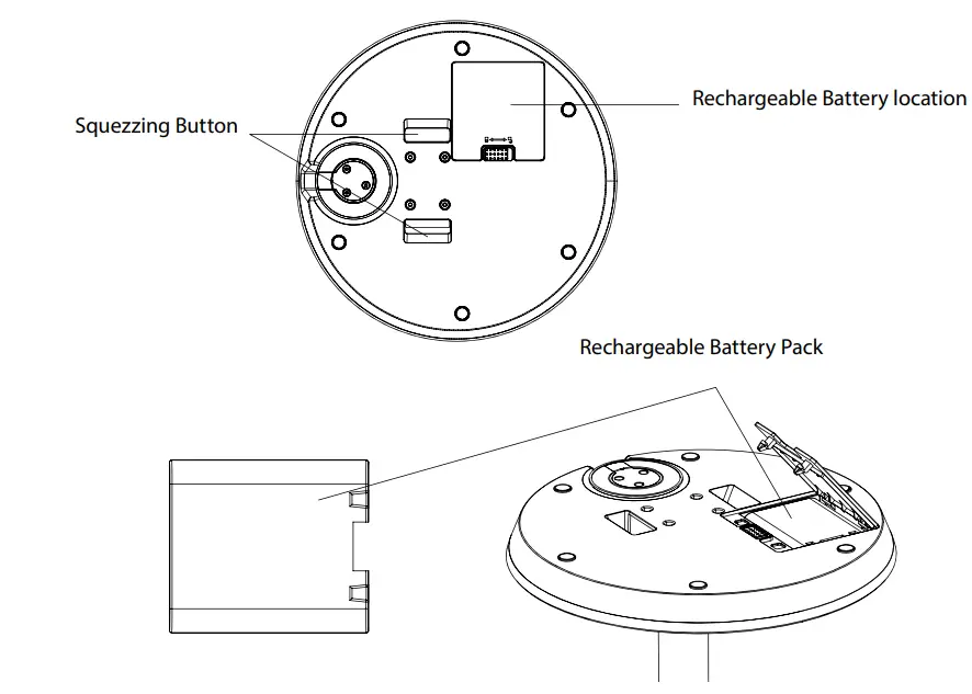 GABARRON BELOC Cordless Air Fan- battery-pack