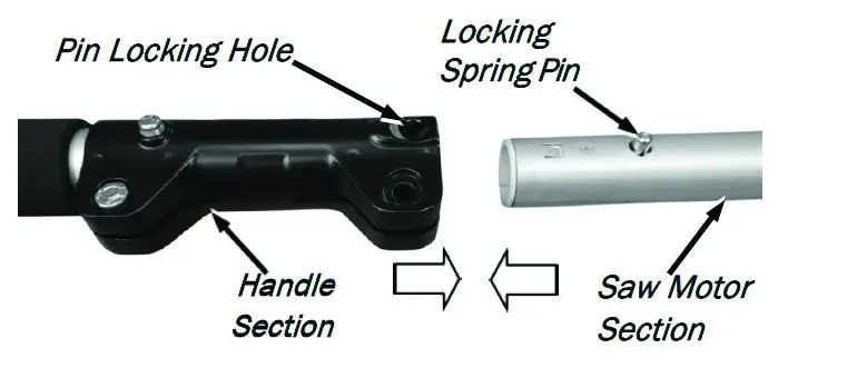 PRO TECH Battery Powered Pole Saw - Figure 1