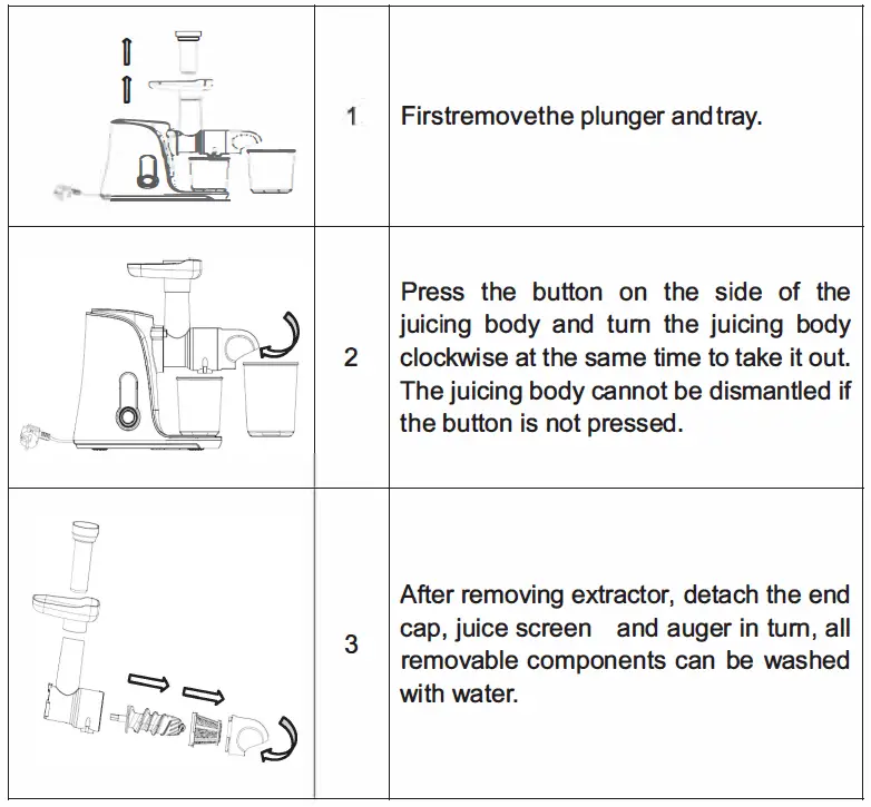 amzchef GM3001 Horizontal Slow Juicer 18