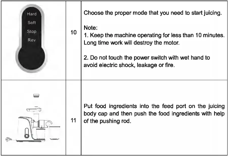 amzchef GM3001 Horizontal Slow Juicer 19