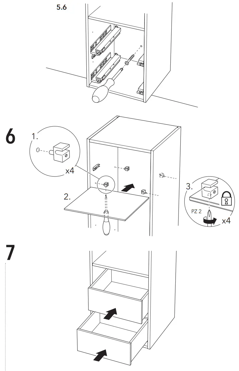 INR TWIN Tall Cabinet INSTALLATION 7