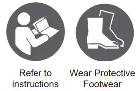 SEALEY YAJ20B.V4 20tonne Air Operated Trolley Jack Single Stage Instructions - Safety icon
