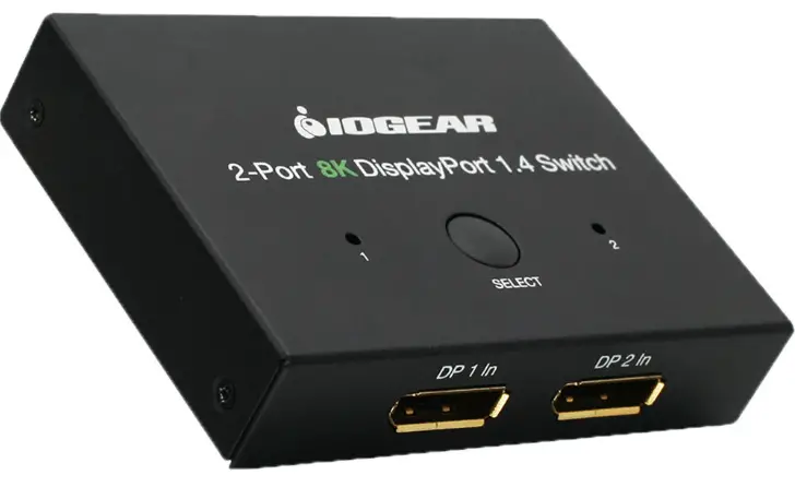 IOGEAR GDP14SW2 2 Port 8K DisplayPort 14 Switch