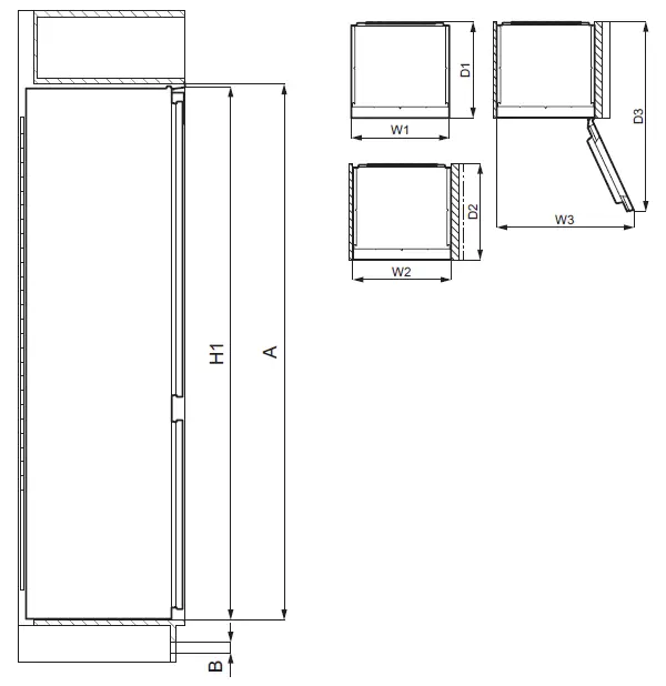 AEG ABE818F6NC Freezer 1